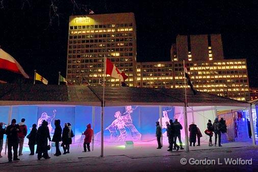 Winterlude 2010 Crystal Garden_14004.jpg - Winterlude ('Bal de Neige' in French) is the annual winter festivalof Canada's capital region (Ottawa, Ontario and Gatineau, Quebec).Photographed at Ottawa, Ontario - the capital of Canada.